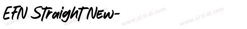 EFN Straight New字体转换